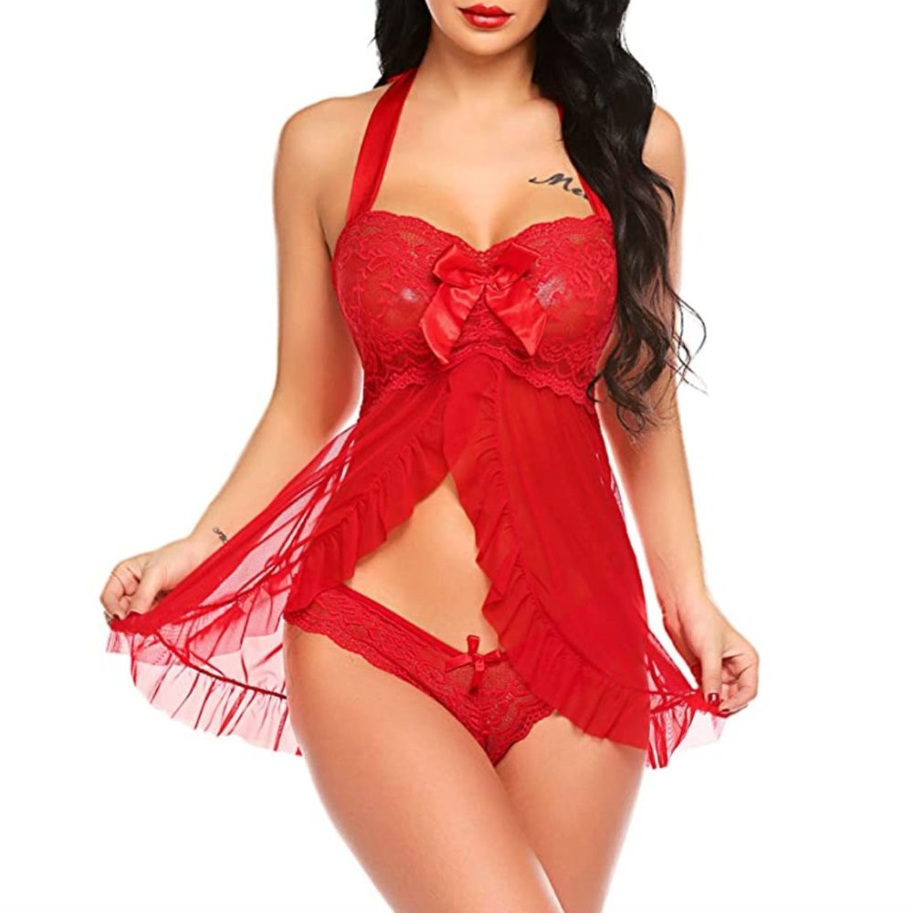 📦 Red babydoll chemise  (XXL- 11)